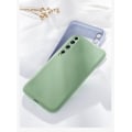 Pikkukuva 1 / 7: Xiaomi Mi 10 - Silicone Case Microfiber Ljusgrön