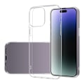 Pikkukuva 1 / 4: iPhone 15 Pro Max - läpinäkyvä kotelo + karkaistu suojalasi