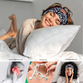 Miniatyrbillede 5 af 9: Sleep Headband - ASMR Headphones Black Patterned