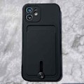 Pikkukuva 3 / 5: iPhone 12 mikrokuitukotelo, jossa on korttipidike! Rosa