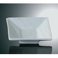 Miniatyrbillede 5 af 5: Mini porcelænsskål Dip Square Sloping - 20 pakke Vit