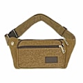 Miniatyrbillede 9 af 9: Taljetaske - 3 rum Canvas stof Flere farver Svart