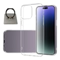 Pikkukuva 1 / 7: iPhone 15 Plus Shell & Square Finger Holder - Suojaa ja mukavuutta - Hopea