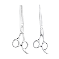 Miniatyrbillede 3 af 7: Professional hairdressing scissors and thinning scissors with case Lyx