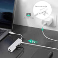 Pikkukuva 3 / 5: 3 portin kaapeli + Ethernet - USB 3.1 Type-C - USB HUB 2.0 Vit