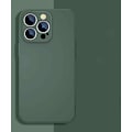 Miniatyrbillede 1 af 11: iPhone 13 Pro Max-skal - mikrofiber-silikone Dark green