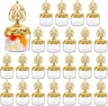 Miniatyrbild 1 av 5: 24 Clear Gift Boxes with Gold Lids, Dome-Shaped Gift Boxes for Wedding Party, Decorative Candy Storage Containers for Desserts