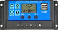 Solarladdningsregulator PWM 30A 12V/24V Auto Parameter Solpanelregulator med Justerbar LCD-skärm Dubbla USB-portar Timerinställning PWM MPPT