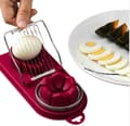 Egg Slicer for Hard Boiled Eggs, Heavy Duty, Fruit and Vegetable Slicer, Egg Peeler, Egg Slicer, Boiled Egg Peeler, 2 Slicing Modes, Egg Chopper