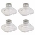 kpl E27-lampun kanta LED-lampun pidike (AC 220-250V, valkoinen)
