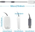 Miniatyrbillede 2 af 4: USB trådløs controller PC bærbar modtager til Microsoft Xbox 360 Slim Windows videospil farve hvid