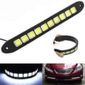 Universal Daytime Running Lights LED Decorative Light, White High Power COB LED Light Strips Bendable Waterproof DRL Daytime Running Lights Fog Lights