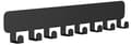 Key Holder with 8 Hooks - Wall Mounted Key Organizer (Black) - Decorative Key Holder with Hooks - 32 x 6.7 x 2 cm - Black