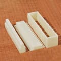 3-delat DIY Sushi-kit - Non-stick plast sushirulle & formset för sjögräsrisrullar, vit