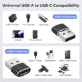 Miniatyrbilde 3 av 7: USB til USB C-adapter 3-pakning, Type C hunn til USB A hann kabelkonverter