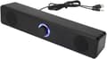 Højttaler - USB Soundbar - Kablet Controller - Til Computer - Stereolyd - Til Arbejde & Gaming - Ingen Bluetooth - Sort - Lang Format - 1 Styk