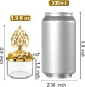 Miniatyrbild 3 av 5: 24 Clear Gift Boxes with Gold Lids, Dome-Shaped Gift Boxes for Wedding Party, Decorative Candy Storage Containers for Desserts