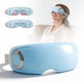 Øyemassasjeapparat med tåke- og varmeterapi — 4 moduser — Bluetooth øyemassasjeapparat for tørre øyne og anstrengte øyne — En gave til kvinner