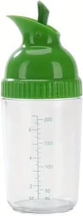 Salladsdressing Shaker Behållare, Hällpip, Läckagesäker, Diskmaskinssäker, Hemlagad Olja och Vinäger Salladsdressing Flaska Mixer Dispenser (Grön)