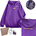 Miniatyrbild 1 av 5: Jimin Is even With You weatshirt Never Walk Alone Luvtröja Harajuku Lila Par Bangtan Pojkar Jimin Luvtröjor med kort S