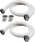 2 st poolpumpslang med adapter läckagesäkra reservdelar pumpslang för pooler ovan jord för trädgårdsbakgård havsvatten sand system underhåll dränering
