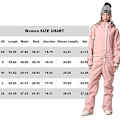 Miniatyrbild 5 av 5: One Pieces Skiddräkter Jumpsuits Par Skidräkt Overaller Vinter utomhus Vattentäta snödräkter för snösport pink M