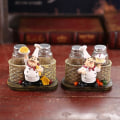 Miniatyrbild 5 av 5: Retro kock modell prydnader harts hantverk mini kock kaffe D & kock peppar flaska prydnader miniatyr