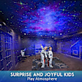 Miniatyrbild 3 av 5: Astronaut Space Buddy Star Projector - Galaxy Projektor Nattljus med fjärrkontroll, 360 justerbar och timer, barn Galaxy Starry Nebula Projektionslampa Fo
