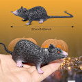 Miniatyrbild 2 av 4: 4 st realistiska råttdjursljudleksaker, skämtrekvisita (vit+svart)