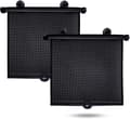 Bilens sidoruta solskydd – infällbart rullgardin med sugkoppar – 40 x 45 cm – 2-pack