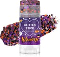 Halloween Kropp Ansikte Hår Glitter Stick - Lila & Svart Grov