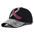 Miniatyrbild 5 av 11: Spot Drill Cap Flash Diamond Peaked Cap Personlighet Silk Screen Peaked Cap Distressed Cap Solhatt Co8933White Adjustable