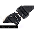Miniatyrbild 4 av 5: Taktiskt bälte metallspänne Quick Release Elastiskt bältesverktyg black