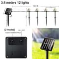 Miniatyrbild 2 av 5: Solar Mushroom String Lights Multi Mode för trädgården 2 mode multicolor 3.8m 12lights