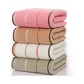 Set med fyra 100% kammad bomullshanddukar: Superabsorberande och supermjuka bomullsbadhanddukar (35 x 75 cm)