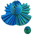 Miniatyrbild 3 av 5: 3D-tryckt Kugghjulskula Snurrande Kula eller Kub Fidget Leksak Kugghjulssfär Kugghjulskula Pop Fidget Leksak Stressboll 8cm