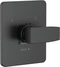 T14067-PP Modern tryckbalanserad ventil endast med ettgreppshandtag - Mindre grovmontering - Matt svart
