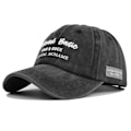 Miniatyrbild 5 av 9: Cap Retro Broderad Peaked Cap Tvättad gammal solhatt Par Cb4431WashedBlack Adjustable