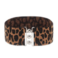 Miniatyrbild 1 av 10: Brett elastiskt bälte Metallspänne Midjeband PRINT leopard print