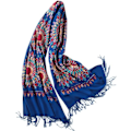 Miniatyrbild 1 av 4: Dambroderade oversize tofssjal Scarf Wraps för kvinnor