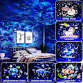Miniatyrbild 2 av 5: Star Projector Double Atmosphere Projection Ocean Lamp