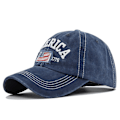 Miniatyrbild 5 av 11: Distressed Broderad Baseball Cap Amerika Broderad Baseball Cap Amerikanska flaggan Retro Duck Tongue Hat Partihandel Cb3277ArmyGreen Adjustable