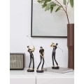 Miniatyrbild 5 av 5: Golffigur staty Golfspelare dekoration Skulptur Polyresin Arts Presenter Svart 9,6 tum B