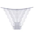 Miniatyrbild 4 av 7: Damblommiga spetstrosor åghöjda G-string Trosor Underkläder white L