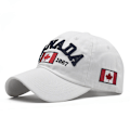 Miniatyrbild 1 av 11: Vår- och sommarhatt Maple Leaf cap Canad par hattar Peaked Cap City utomhus solhatt White Adjustable