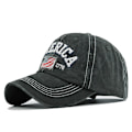 Miniatyrbild 1 av 11: Distressed Broderad Baseball Cap Amerika Broderad Baseball Cap Amerikanska flaggan Retro Duck Tongue Hat Partihandel Cb3277ArmyGreen Adjustable