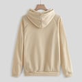 Miniatyrbild 3 av 5: Mode Loungeset för kvinnor Modekläder 2-delad sweatsuit Långärmad tröja Långbyxor beige 2XL