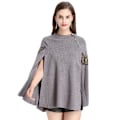 Miniatyrbild 1 av 3: Vår Höst Broderi Pullover Wraps Sjalar Stickning Cape for Lady