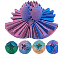 Miniatyrbild 1 av 5: 3D-tryckt Kugghjulskula Snurrande Kula eller Kub Fidget Leksak Kugghjulssfär Kugghjulskula Pop Fidget Leksak Stressboll 8cm