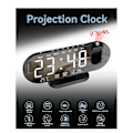 Miniatyrbild 2 av 5: Mini 4K Klockkamera LED Digital Smart Väckarklocka Projektion Stöder Fjärrvisning Mobil Detektion Minikamera Black